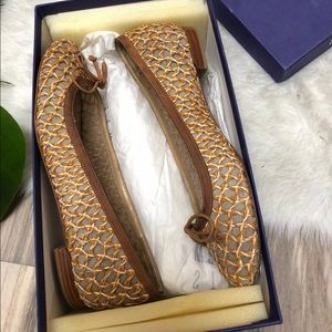 Stuart weitzman ballerina shoes basket beige 6.5
